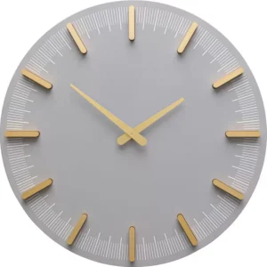 Wall Clock John Grey Ø40cm - Γκρι-1