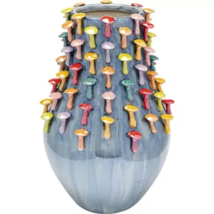 Vase Mushrooms Colore 28cm - Μπλε-1